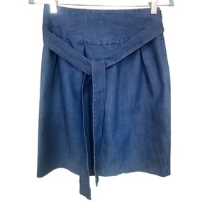 ELLE Denim Belted Mini Skirt Size 4